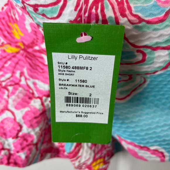 Lilly Pulitzer Adie Shorts Breakwater Blue - Picture 4 of 4